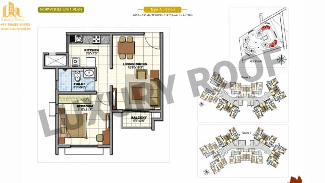 1 BHK Floor Plan