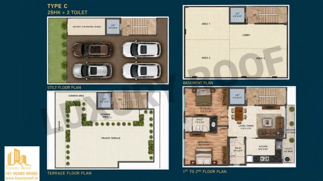 2 BHK Floor Plan