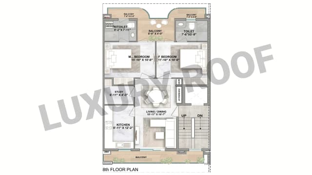 2 BHK Floor Plan