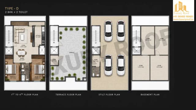 2 BHK Floor Plan