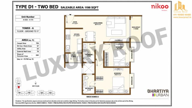 2 BHK Floor Plan