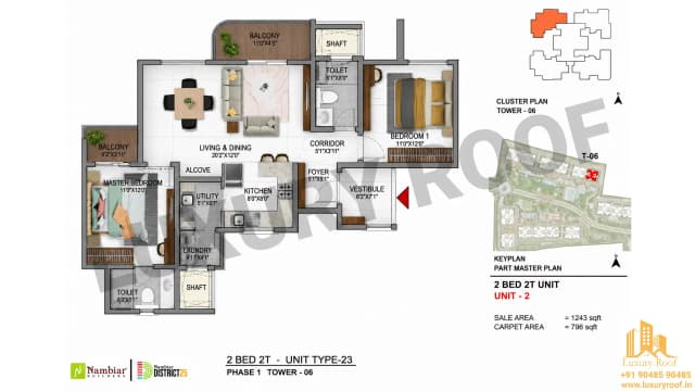 2 BHK Floor Plan