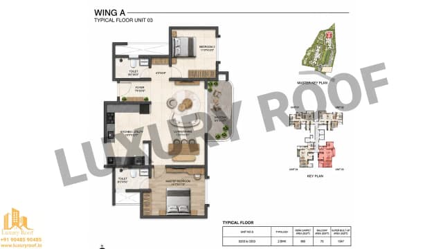 2 BHK Floor Plan