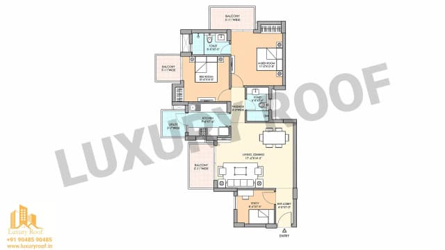 2 BHK Floor Plan