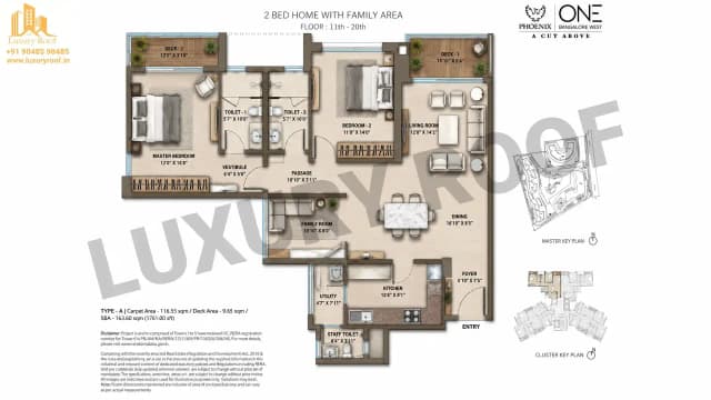 2 BHK Floor Plan