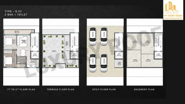 2 BHK Floor Plan