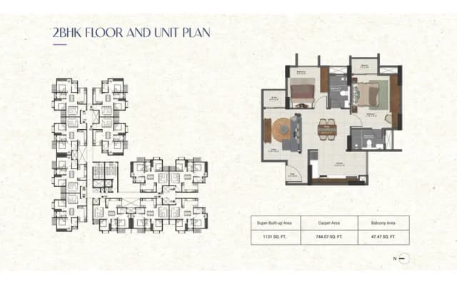 2 BHK Floor Plan
