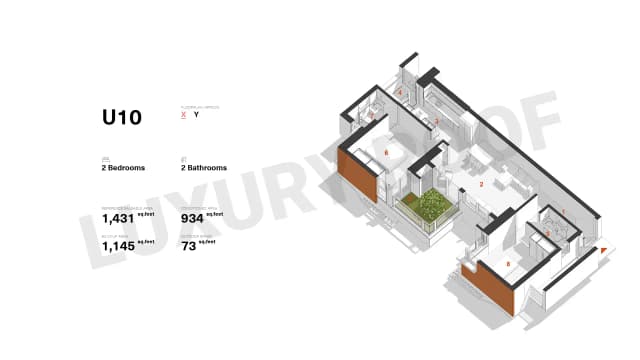 2 BHK Floor Plan