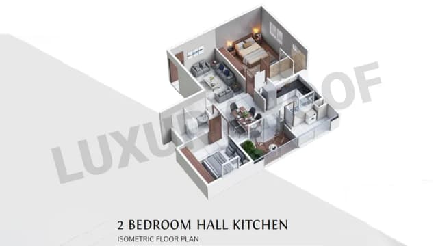 2 BHK Floor Plan