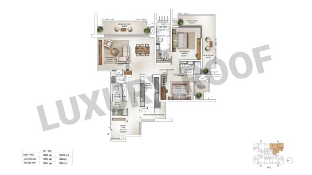 2 LDK Floor Plan