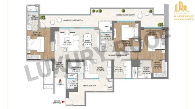 3 BHK Floor Plan