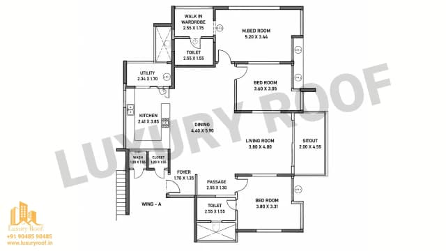 3 BHK Floor Plan