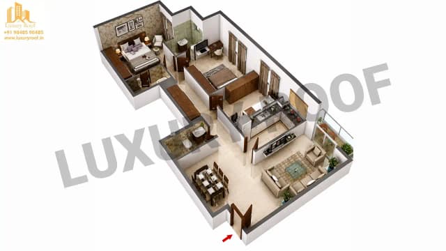3 BHK Floor Plan
