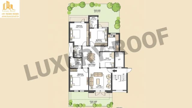 3 BHK Floor Plan