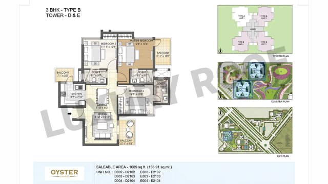 3 BHK Floor Plan