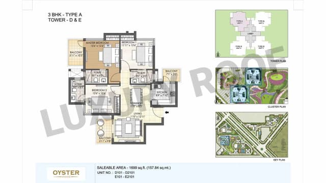 3 BHK Floor Plan