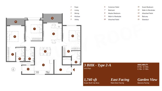 3 BHK Floor Plan