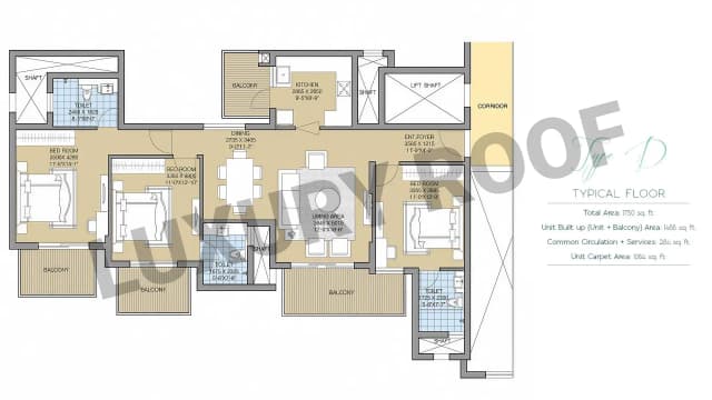 3 BHK Floor Plan