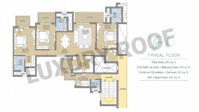 3 BHK Floor Plan