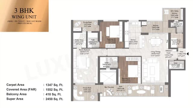 3 BHK Floor Plan