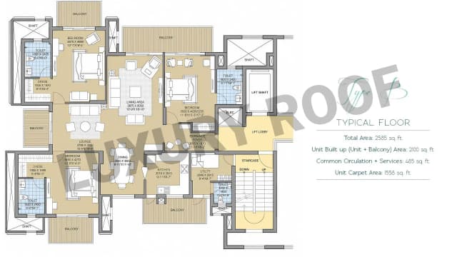 3 BHK Floor Plan