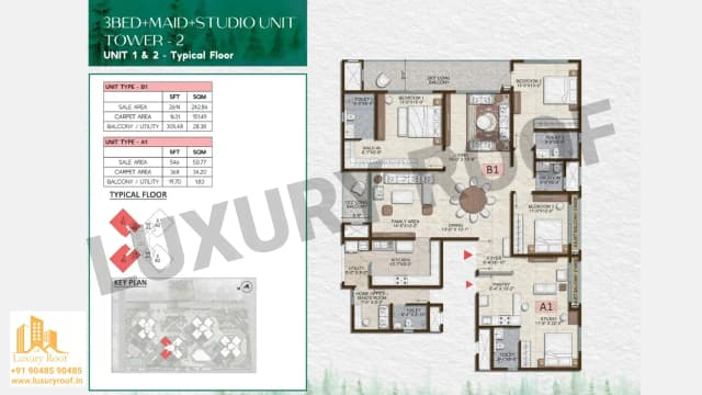 3 BHK Floor Plan