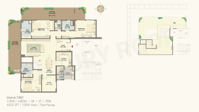 3 BHK  Floor Plan
