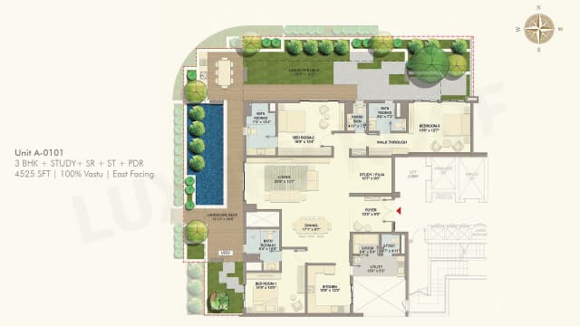 3 BHK  Floor Plan