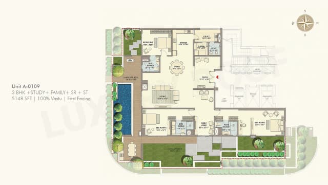 3 BHK  Floor Plan