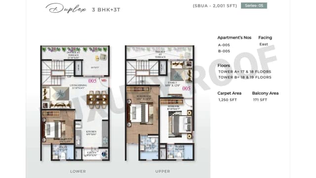 3 BHK Floor Plan
