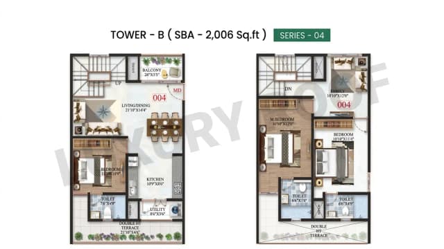 3 BHK Floor Plan