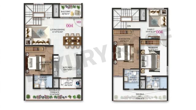 3 BHK Floor Plan