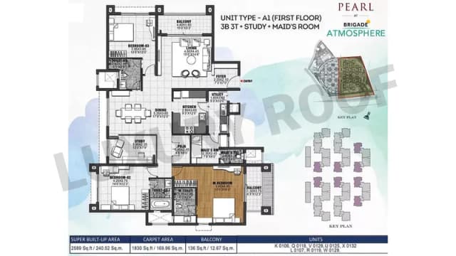 3 BHK Floor Plan