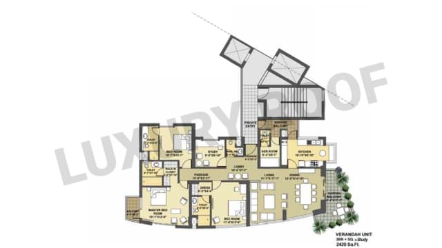 3 BHK Floor Plan
