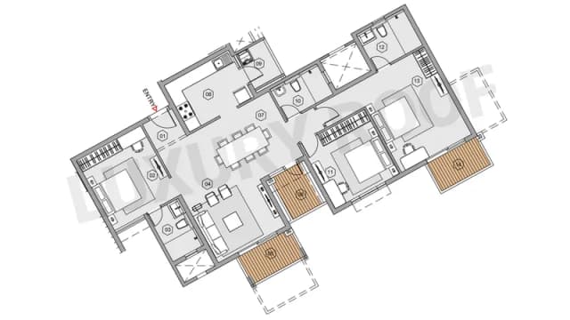 3 BHK Floor Plan