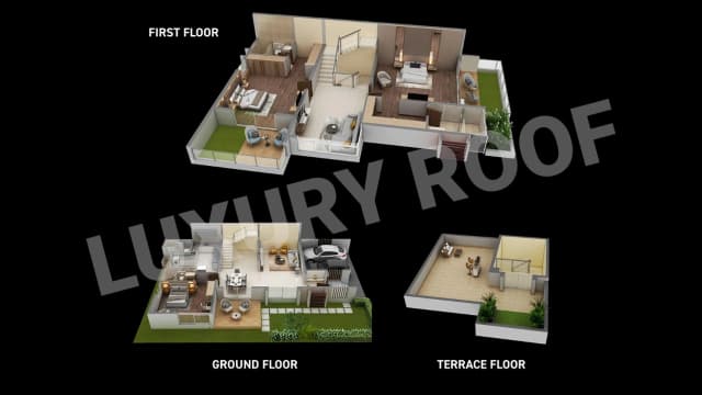 3 BHK(2932 sq.ft.) Floor Plan