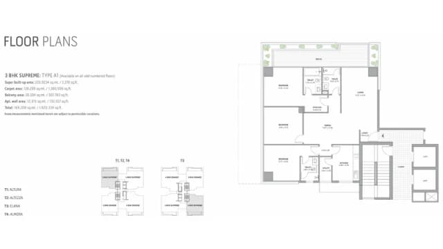 3 BHK Floor Plan