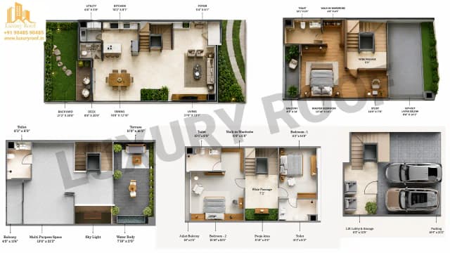 4 BHK Floor Plan