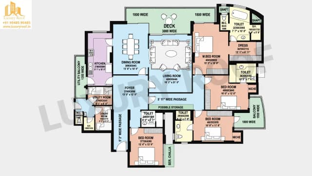 4 BHK Floor Plan