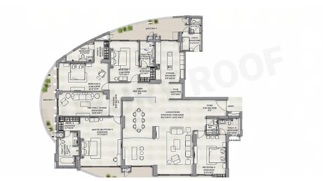 4 BHK Floor Plan