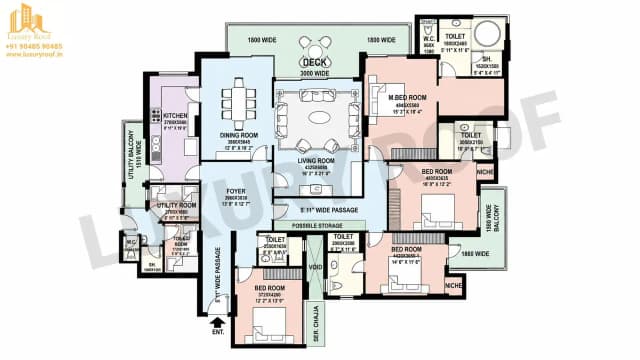 4 BHK Floor Plan