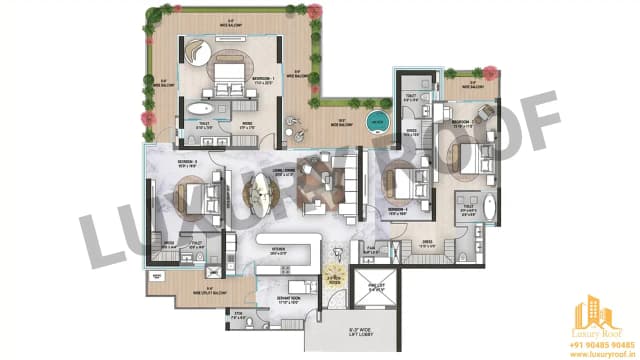 4 BHK Floor Plan