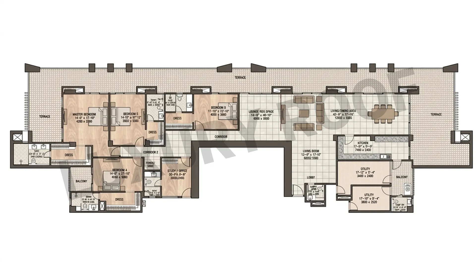 4 BHK Floor Plan