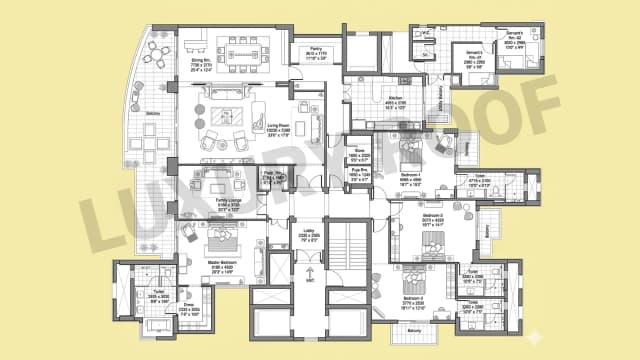 4 BHK Floor Plan