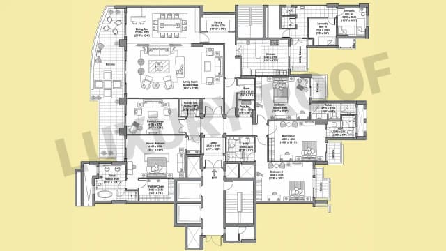 4 BHK Floor Plan
