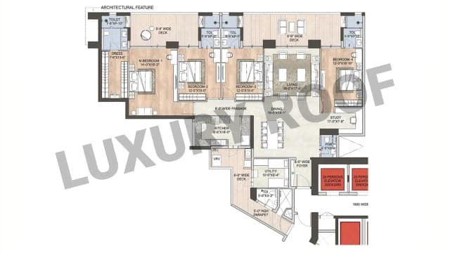 4 BHK Floor Plan