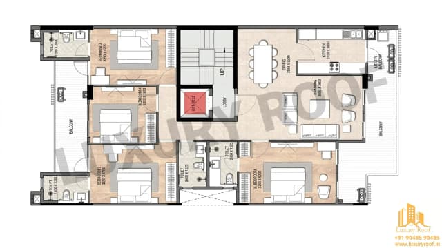 4 BHK Floor Plan