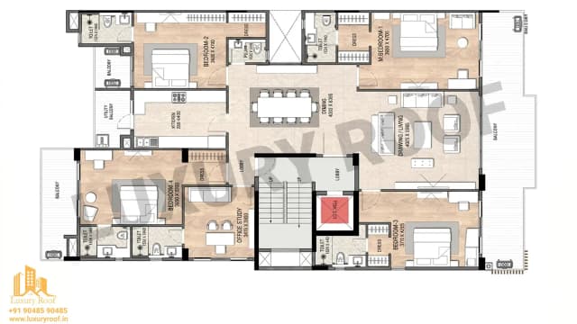 4 BHK Floor Plan