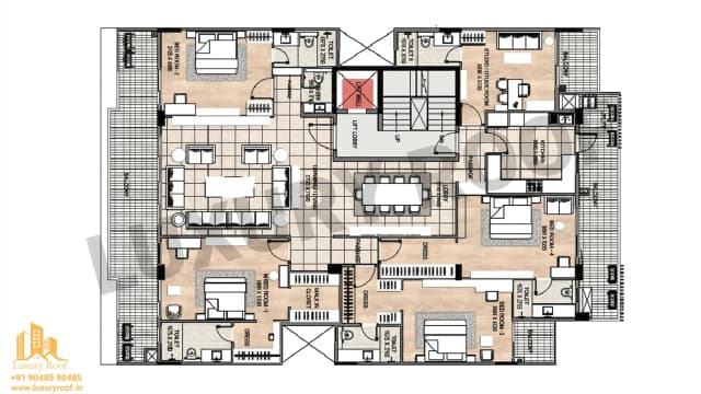 4 BHK Floor Plan