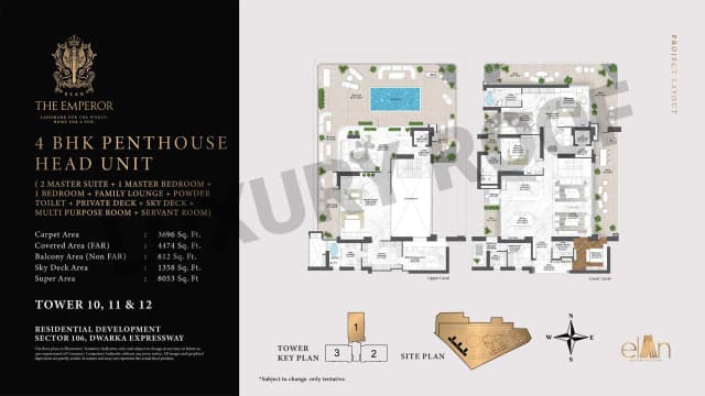 4 BHK Penthouse Floor Plan